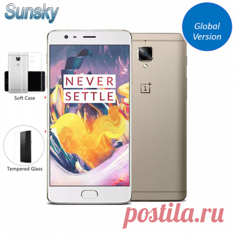 Оригинал OnePlus 3 T A3003 1920*1080 p 5.5 &quot;Snapdragon 821 Quad Core Смартфон 6 ГБ RAM 64 ГБ ROM Touch ID 16.0MP NFC