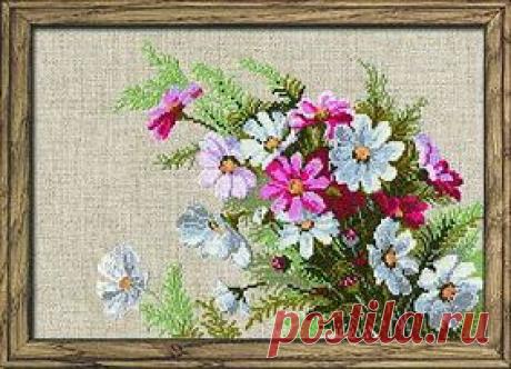 Фабрика Пряжи :: RIOLIS Сотвори сама(Цветочные композиции) :: №583&quot;Космеи&quot;