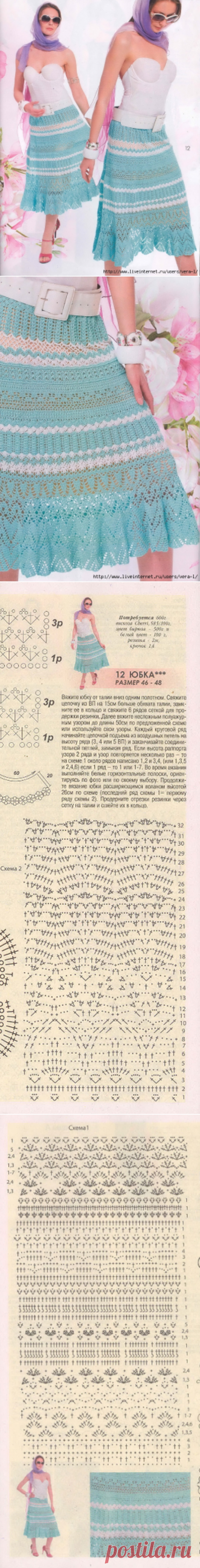 Вязание крючком - юбки