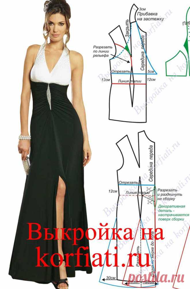Выкройки вечерних платьев от Анастасии Корфиати