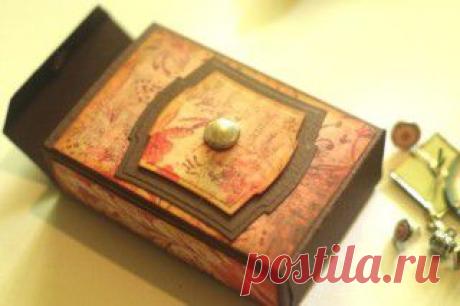 Коробочка для колоды игральных карт. МК .