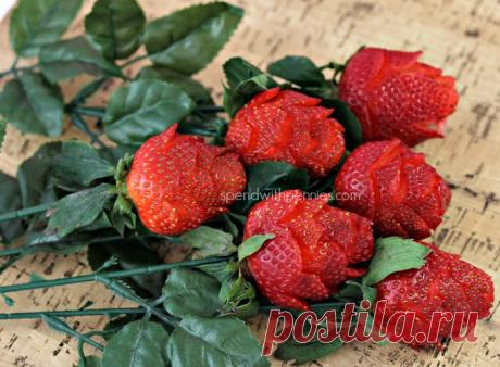 Красивый подарок для женщины - букет роз из клубники! » Женский Мир