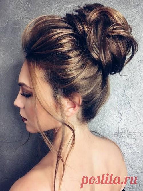 Модная прическа пучок 2018 - фото идеи вечерней и повседневной прически пучок | Beautylooks