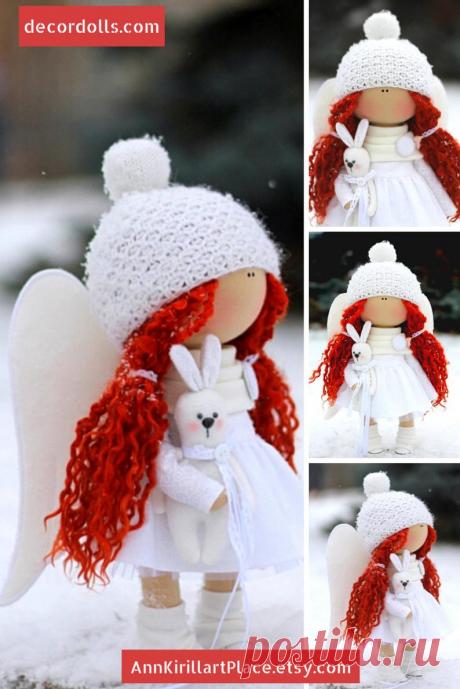 Xmas Tilda Doll Winter Decor Doll Christmas Doll Handmade | Etsy