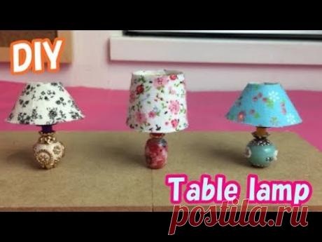 DIY Miniature Table lamp(ミニチュア テーブルランプ) - YouTube