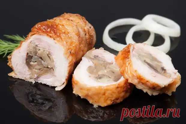 Куриные рулеты с грибной начинкой - Скатерть-Самобранка - медиаплатформа МирТесен