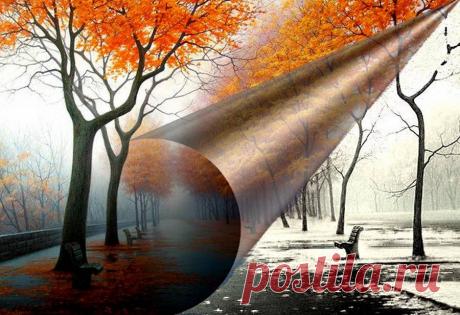 " Я ухожу" - сказала Осень, "Пора" ... шепнула вслед Зима