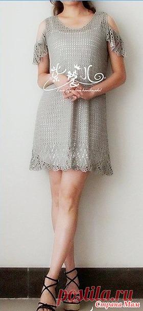 . Серебристое ажурное платье с крылышками. - Все в ажуре... (вязание крючком) - Страна Мам