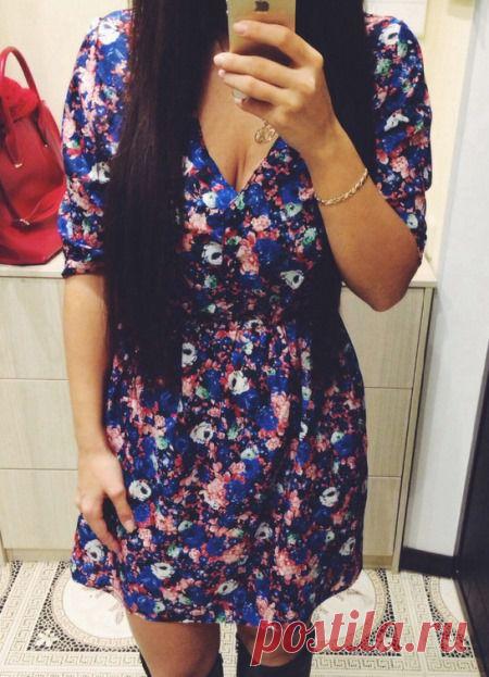 Платье с цветочным принтом | Ali обзор