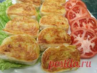 Картофельная закуска из лаваша.