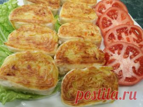 Картофельная закуска из лаваша.