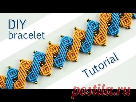 Double Zig-Zag Bracelet Tutorial /\/\/\/\/\/\/\/\ - YouTube