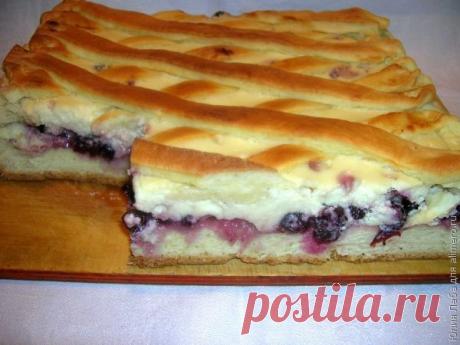 Дрожжевой пирог с ягодами Зимнее танго / Рецепты с фото