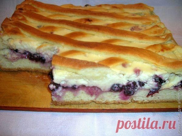 Дрожжевой пирог с ягодами Зимнее танго / Рецепты с фото