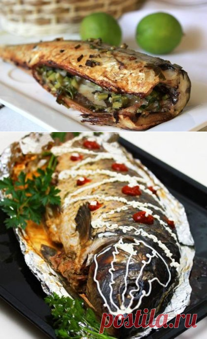 Скумбрия запеченная в духовке, пошаговый кулинарный рецепт с фото / Простые рецепты