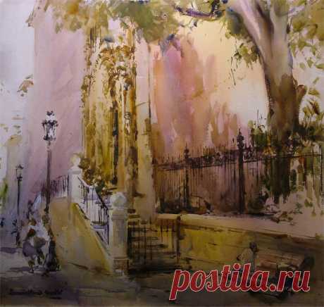 Испанский акварелист Laurentino Marti.