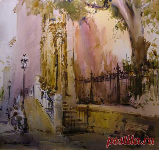 Испанский акварелист Laurentino Marti.