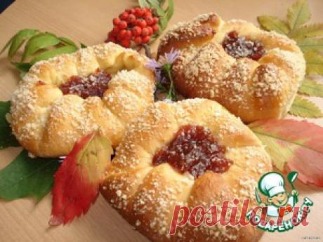 Булочки "Осенние розанчики" - кулинарный рецепт