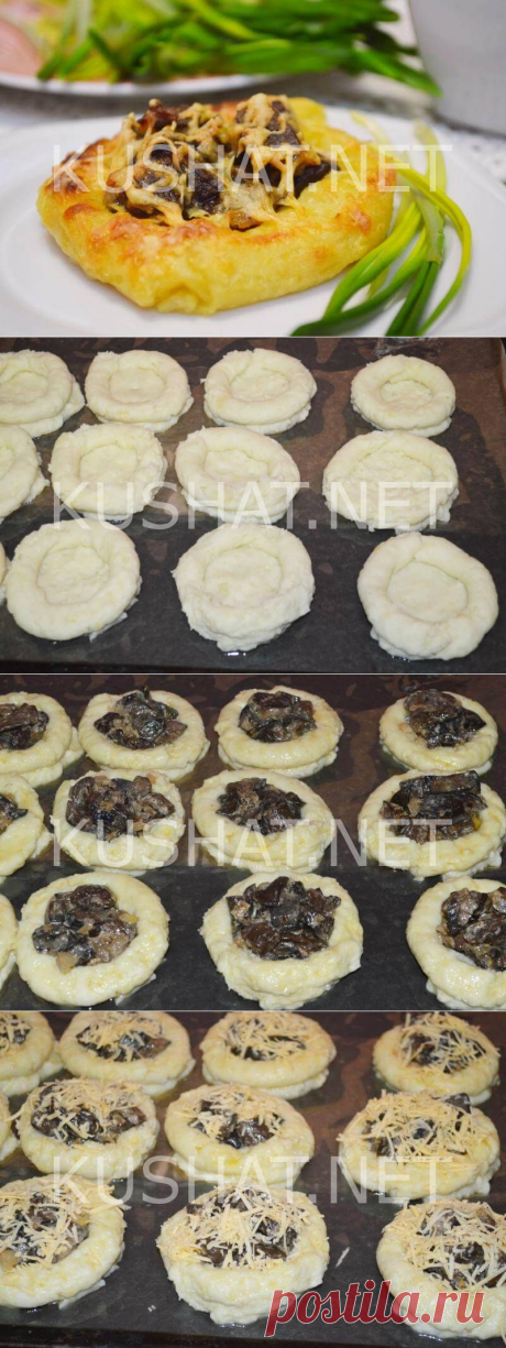 Картофельные гнезда с грибами. Пошаговый рецепт с фото - Кушать нет