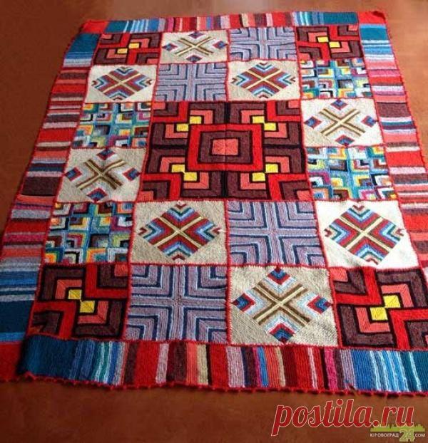 Плед в стиле пэчворк с африканскими мотивами - Рукоделие