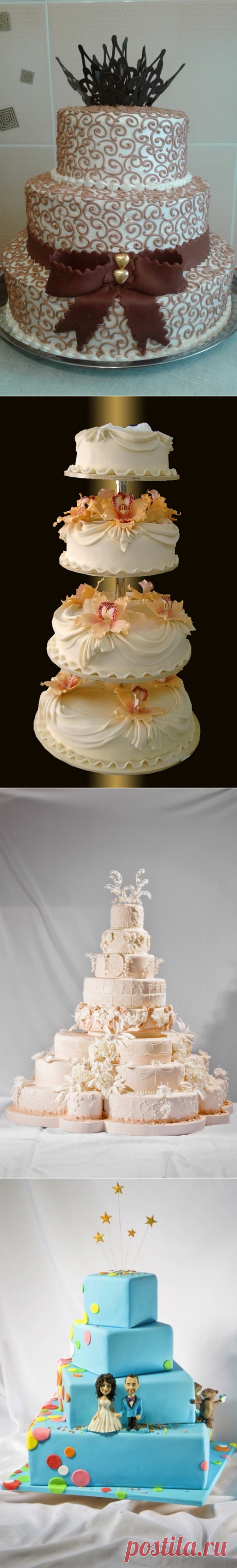 Самые красивые свадебные торты 2018-2019 - фото, модные тенденции, идеи оформления