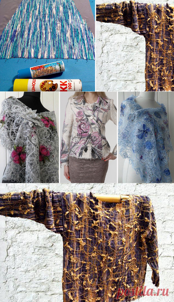 Модная техника crazy wool. Для создания такой красоты вам даже не нужно уметь вязать!