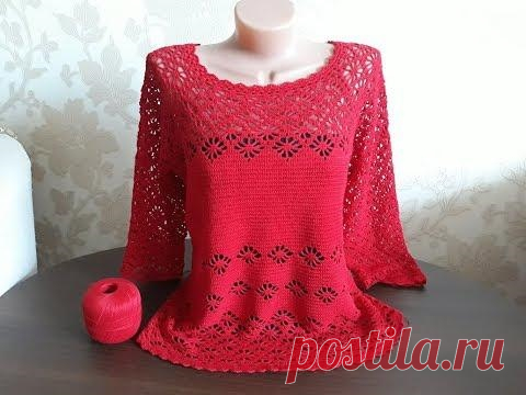 Джемпер "Паучки". Часть 10. Горловина.