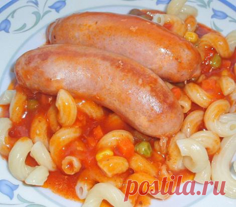 Колбаски с мексиканским соусом