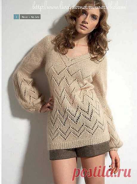 ПУЛОВЕР «МЕРЦАНИЕ ЖЕМЧУГА» | ВЯЗАНЫЙ УЮТ