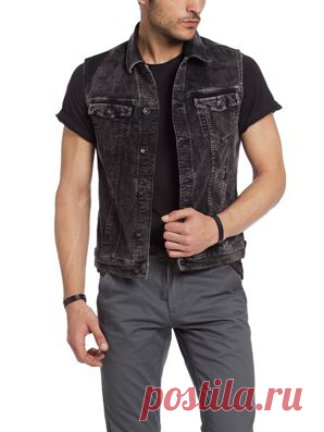 LCWaikiki.com - XSIDE Vest - Black Rodeo+M