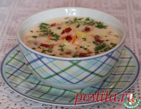 Сырный суп с беконом
