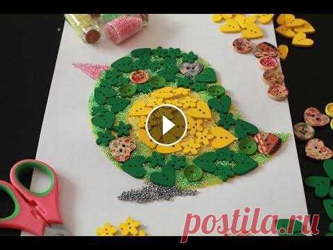DIY, Hand Made, Делаем картину из пуговиц и бисера DIY, Hand Made, Даша с мамой мастерят, Делаем красивую картину, из красивых цветных пуговиц, цветного бисера, Мастерим сами....