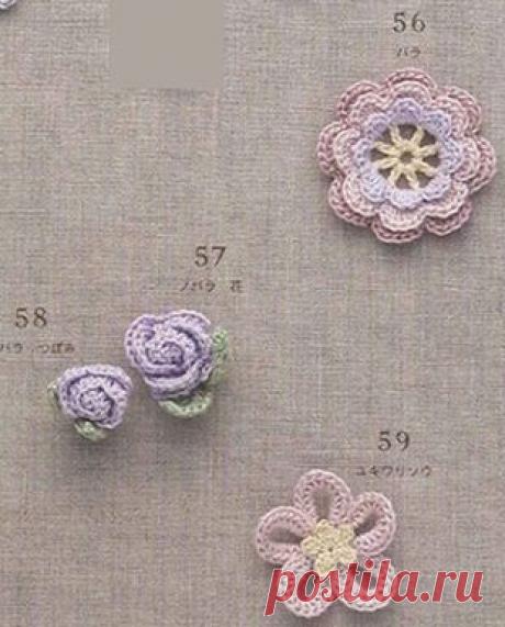 Цветы крючком