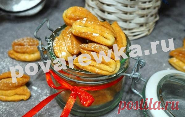 Печенье из творога Треугольники с сахаром в домашних условиях