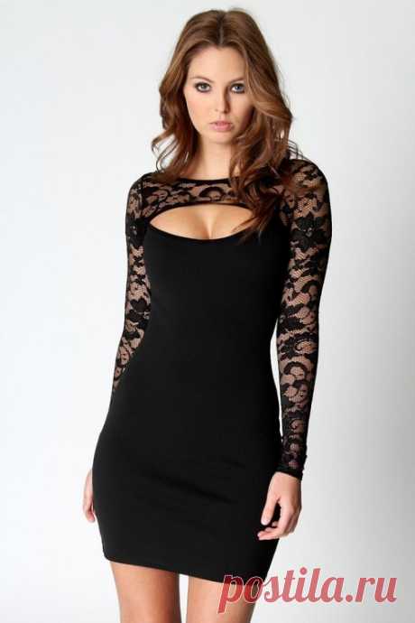 Красивые черные платья 2017-2018: фасоны, модные черные платья новинки фото