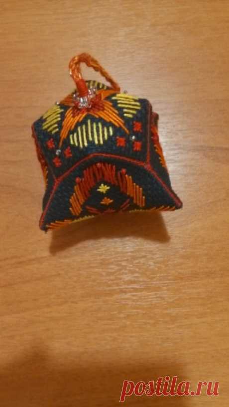Схема. Бискорню - тюльпан. - Схемы вышивки крестом, вышивка крестиком