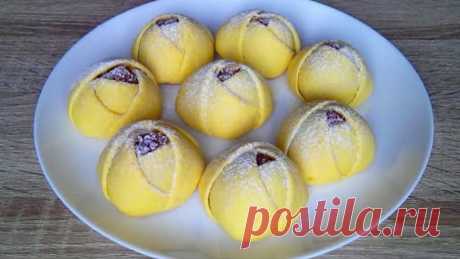 Оригинальное печенье с яблочно - ореховой начинкой. / Cookies with apple and nut filling!