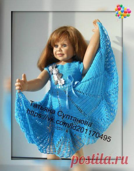 Деликатности в вязание крючком Габриэла: Платье для девочек