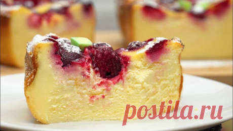 Как приготовить нежную творожную запеканку без сахара, масла и муки за 5 минут