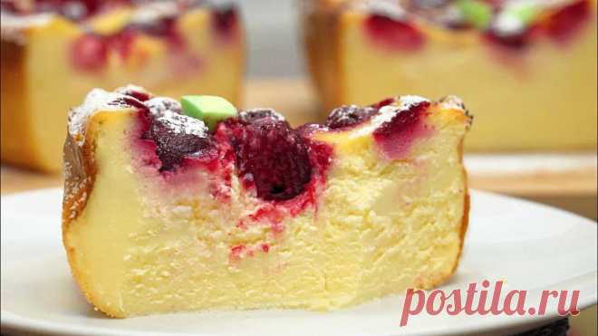 Как приготовить нежную творожную запеканку без сахара, масла и муки за 5 минут