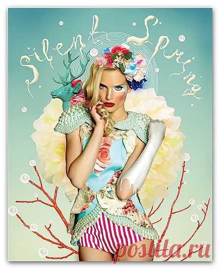 Красочная иллюстрация с девушкой в Фотошоп / Photoshop уроки и всё для фотошоп - новые уроки каждый день!