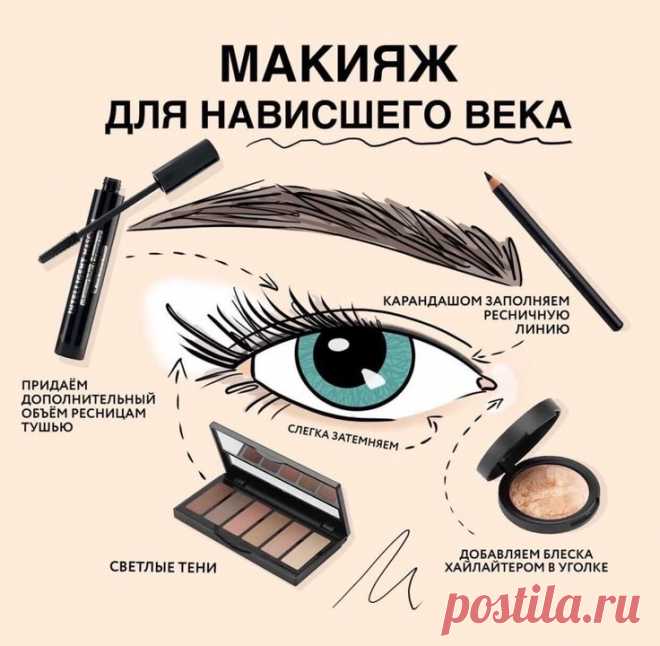 макияж для нависшего века