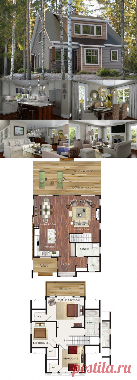 Cabins And Cottages: Beaver Homes Cottages - Capilano :: 1506 sq. ft.