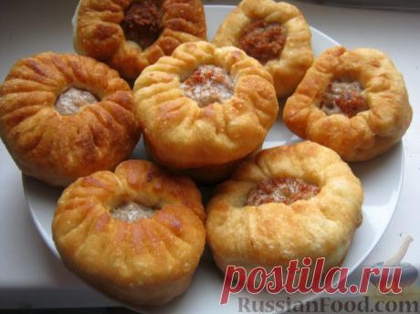 Рецепт: Беляши с мясом на RussianFood.com