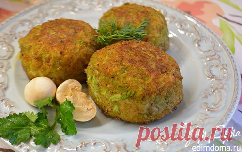 Кабачковые крокеты, фаршированные грибами | Кулинарные рецепты от «Едим дома!»