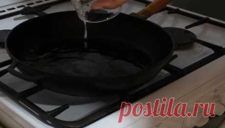 Бабушкин метод: чтобы к сковородке больше ничего не прилипало