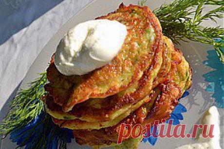 Кабачковые оладьи.