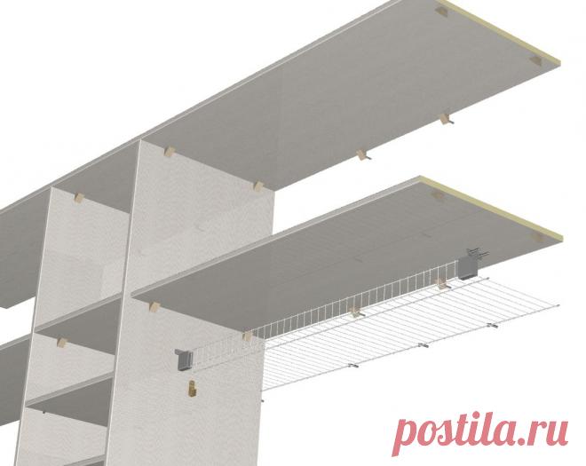 вставка шляпной полки. Сотовая полка 300 мм. Сделано в bCAD