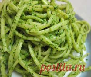 Паста с соусом песто из рукколы и грецких орехов рецепт с фото, калорийность блюда