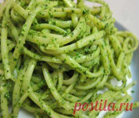 Паста с соусом песто из рукколы и грецких орехов рецепт с фото, калорийность блюда